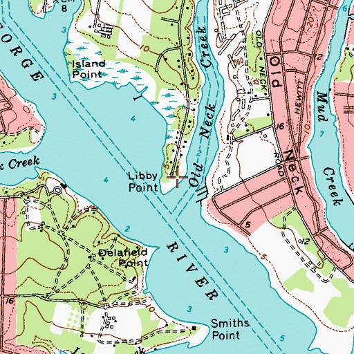 Topographic Map of Libby Point, NY