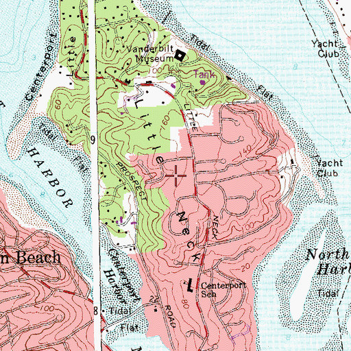 Topographic Map of Little Neck, NY