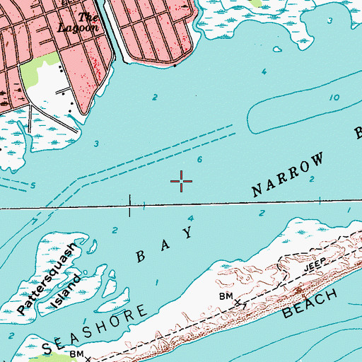 Topographic Map of Narrow Bay, NY