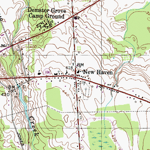 Topographic Map of New Haven, NY