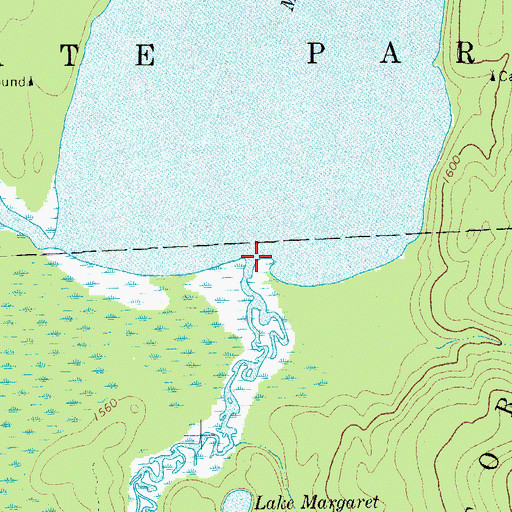 Topographic Map of Osgood River, NY