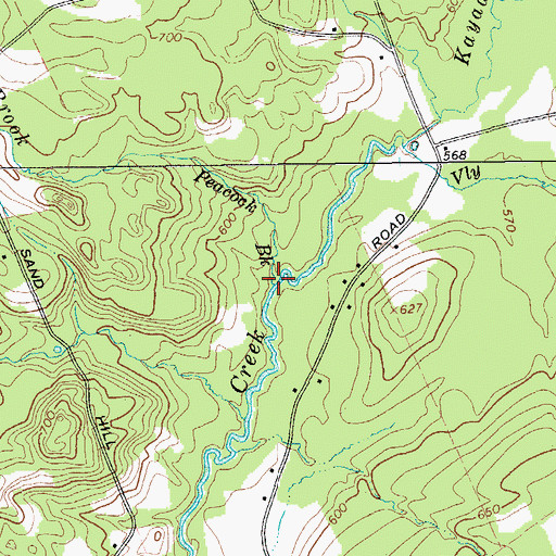 Topographic Map of Peacock Brook, NY