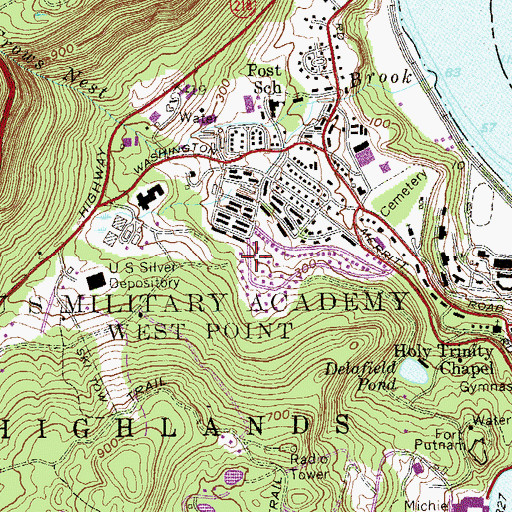 Topographic Map of Pipe Line Trail, NY