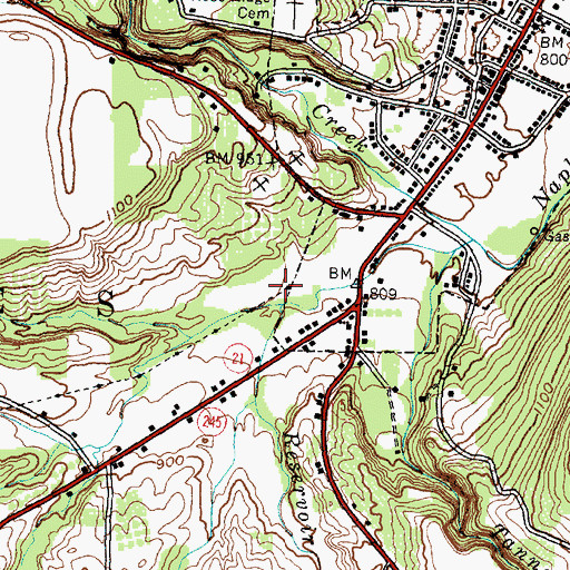 Topographic Map of Reservoir Creek, NY