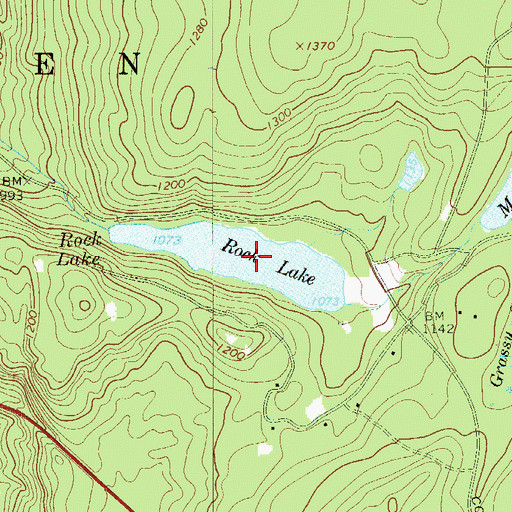 Topographic Map of Rock Lake, NY
