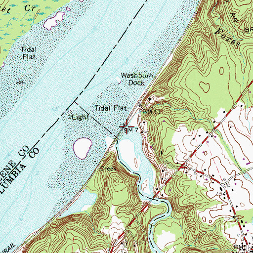 Topographic Map of Roeliff Jansen Kill, NY