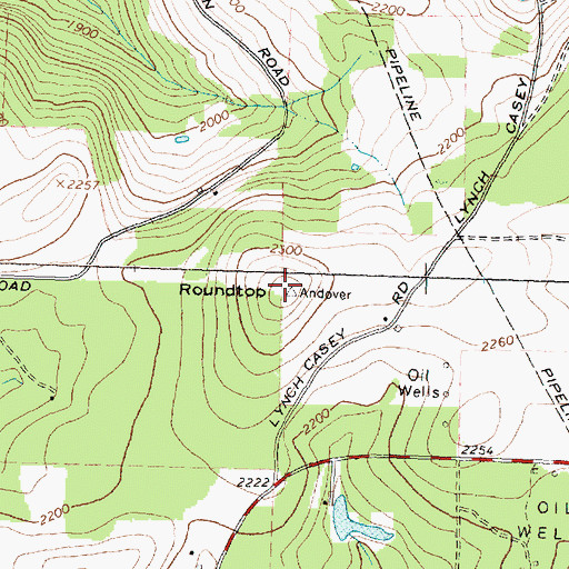 Topographic Map of Roundtop, NY