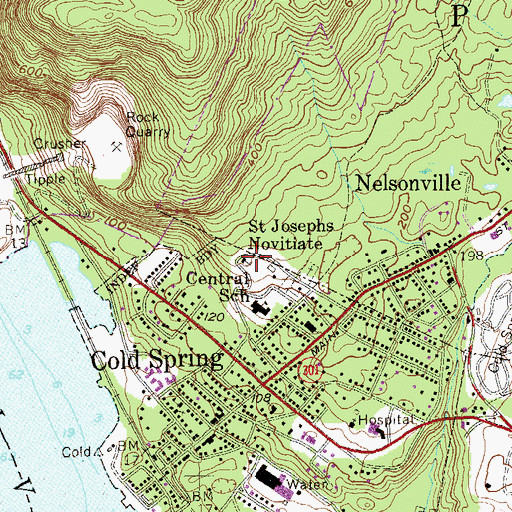 Topographic Map of Saint Josephs Novitiate, NY