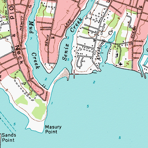 Topographic Map of Senix Creek, NY