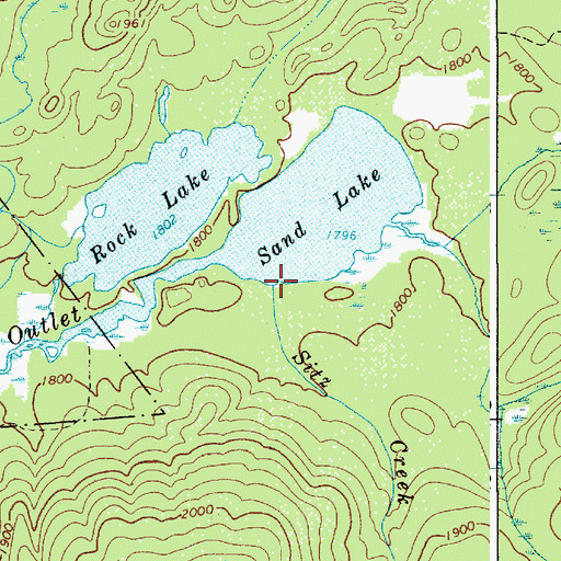 Topographic Map of Sitz Creek, NY