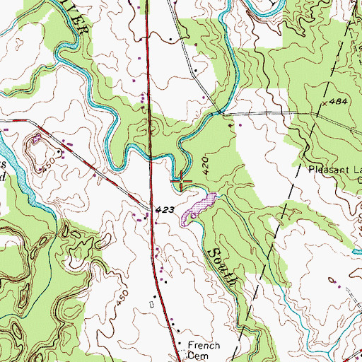 Topographic Map of South Branch Little Salmon River, NY