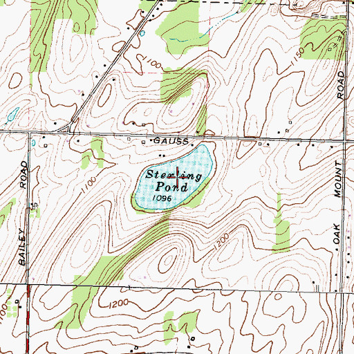 Topographic Map of Sterling Pond, NY