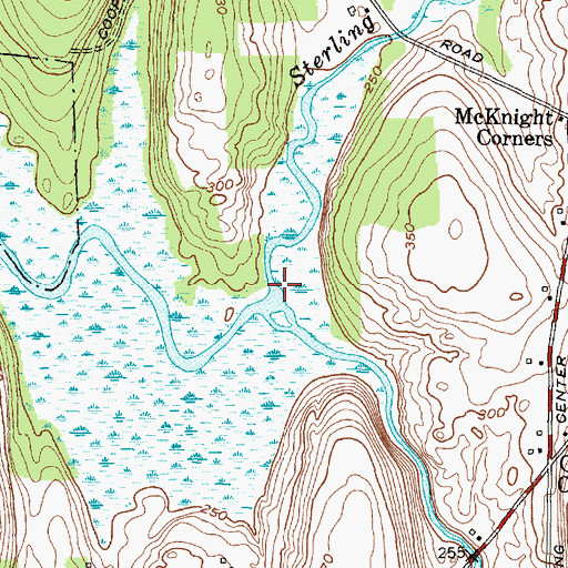 Topographic Map of Sterling Valley Creek, NY