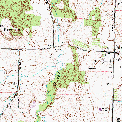 Topographic Map of Trout Brook, NY