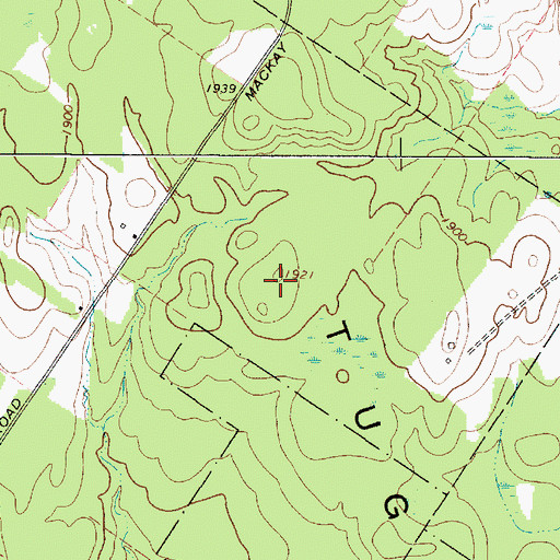 Topographic Map of Tug Hill, NY