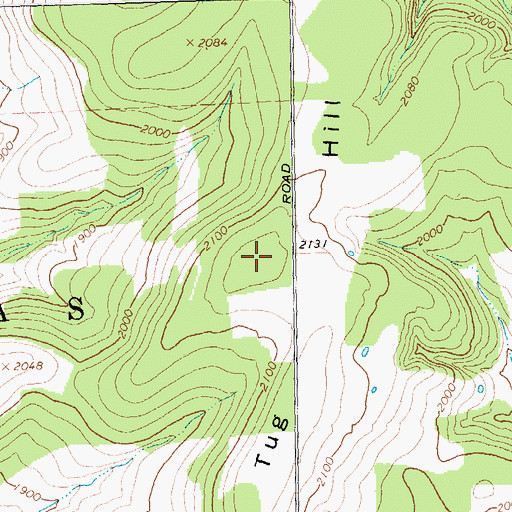 Topographic Map of Tug Hill, NY
