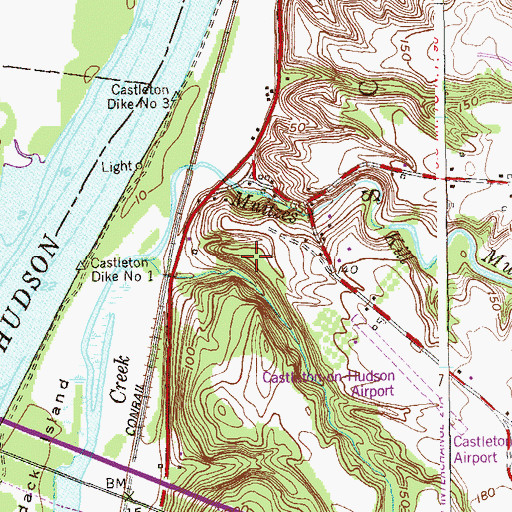 Topographic Map of Vlockie Kill, NY