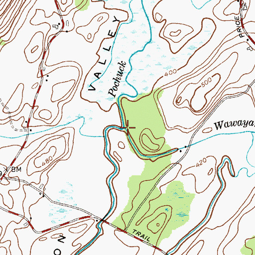 Topographic Map of Wawayanda Creek, NJ