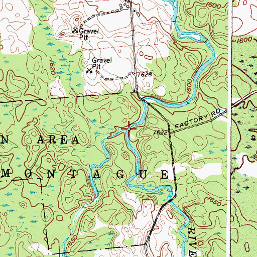Topographic Map of West Branch Deer River, NY