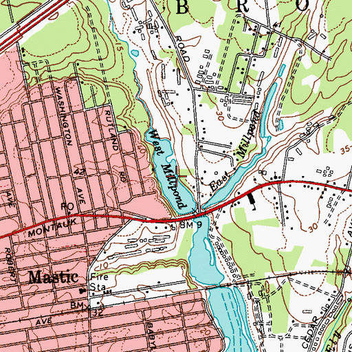 Topographic Map of West Millpond, NY