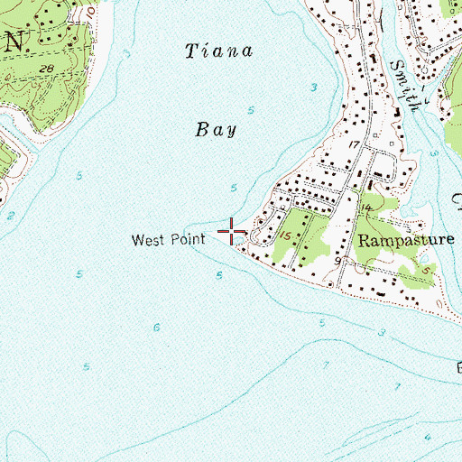 Topographic Map of West Point, NY