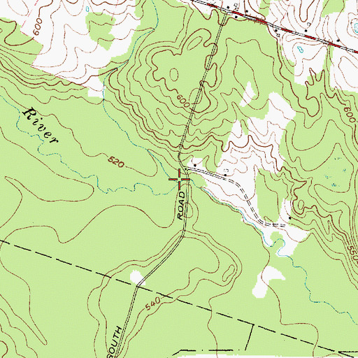 Topographic Map of Wetmor Brook, NY