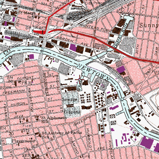 Topographic Map of Whale Creek, NY