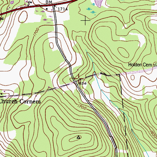 Topographic Map of Wheeler School (historical), NY