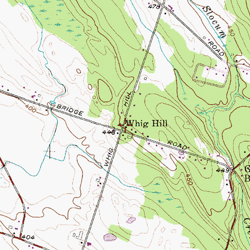 Topographic Map of Whig Hill, NY