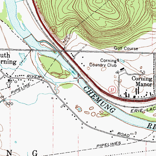 Topographic Map of Whisky Creek, NY