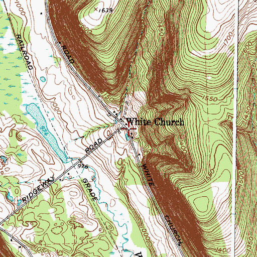 Topographic Map of White Church, NY