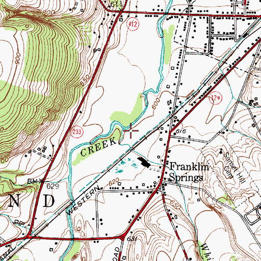 Topographic Map of White Creek, NY