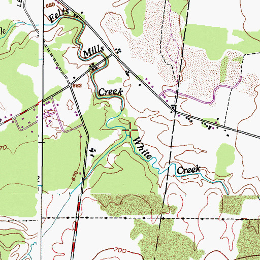 Topographic Map of White Creek, NY