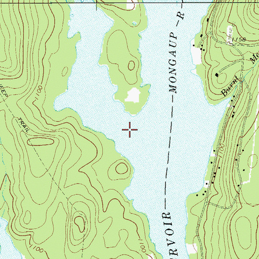 Topographic Map of White Lake Brook, NY