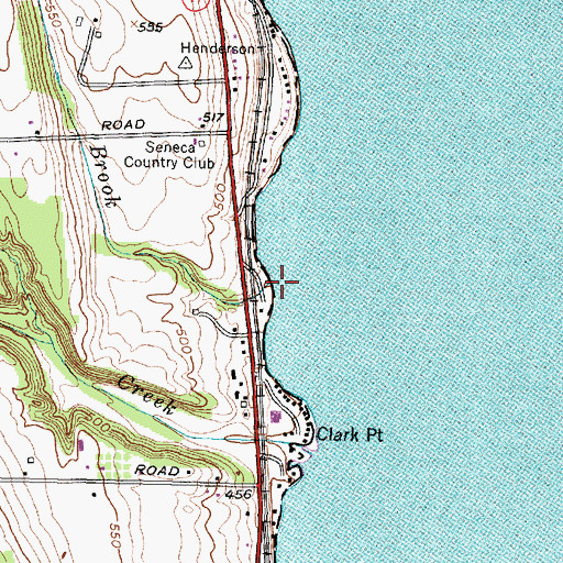 Topographic Map of White Spring Brook, NY
