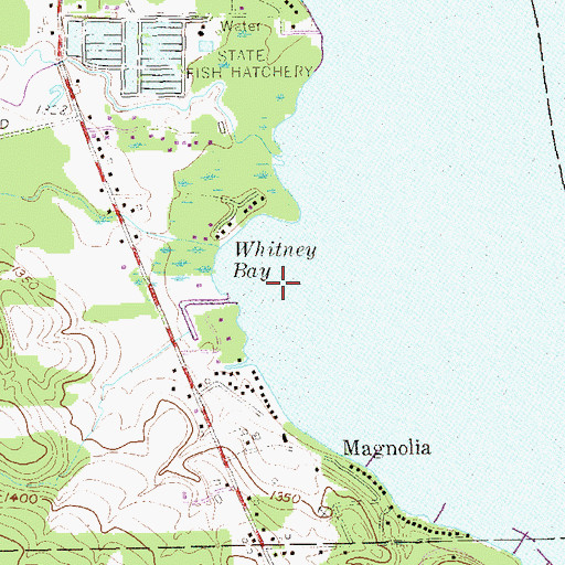 Topographic Map of Whitney Bay, NY