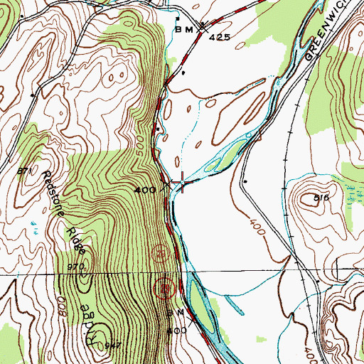 Topographic Map of Whittaker Brook, NY