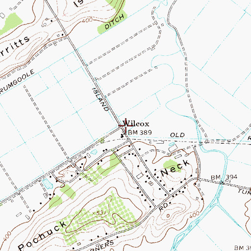 Topographic Map of Wilcox, NY