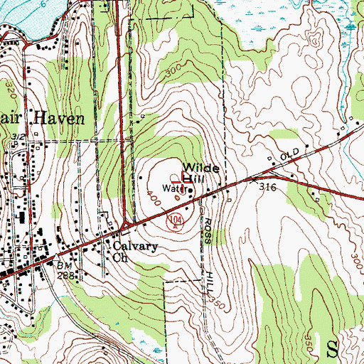 Topographic Map of Wilde Hill, NY