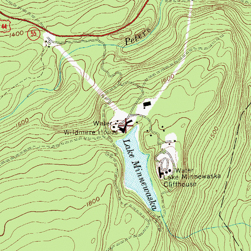 Topographic Map of Wildmere House, NY