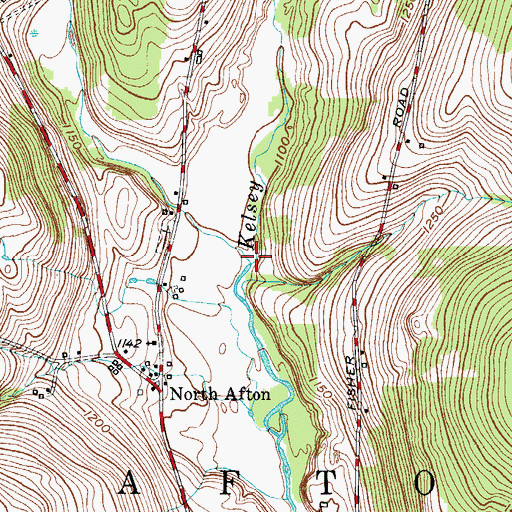 Topographic Map of Wilkins Brook, NY
