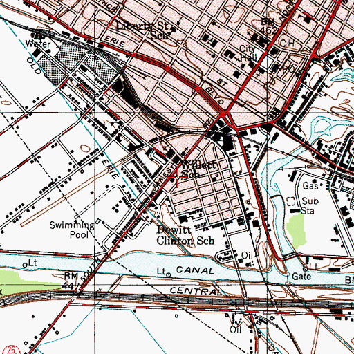 Topographic Map of Willett School (historical), NY