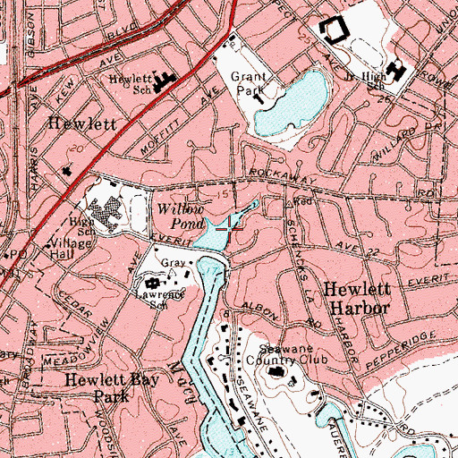 Topographic Map of Willow Pond, NY