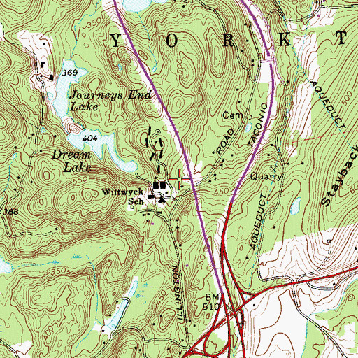 Topographic Map of Yeshiva Khilath Yakov School, NY