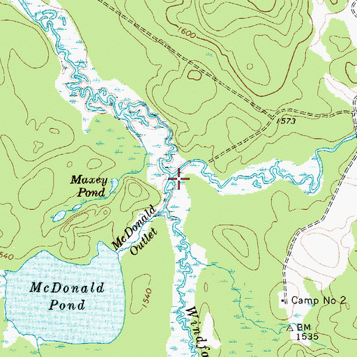 Topographic Map of Windfall Brook, NY