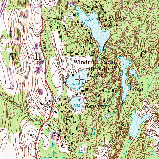 Topographic Map of Windmill Lake, NY