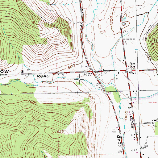 Topographic Map of Wing Hollow, NY