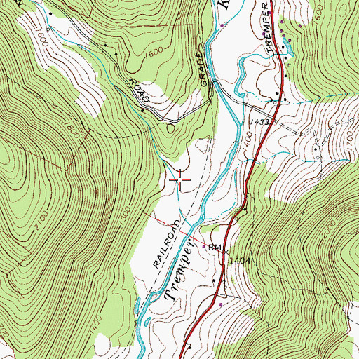 Topographic Map of Wolf Hollow, NY