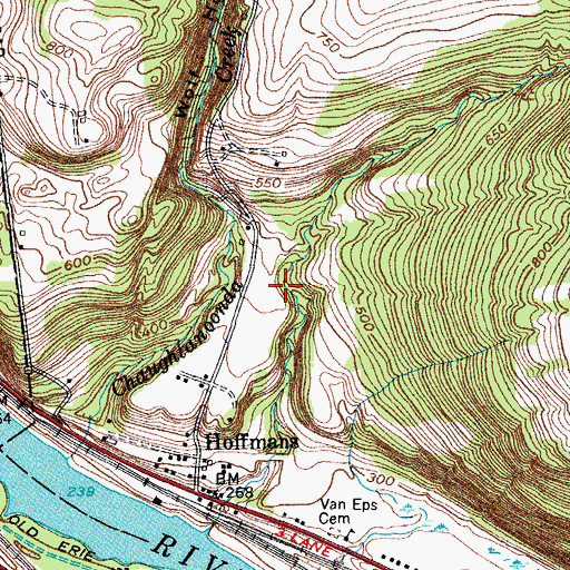 Topographic Map of Wolf Hollow, NY