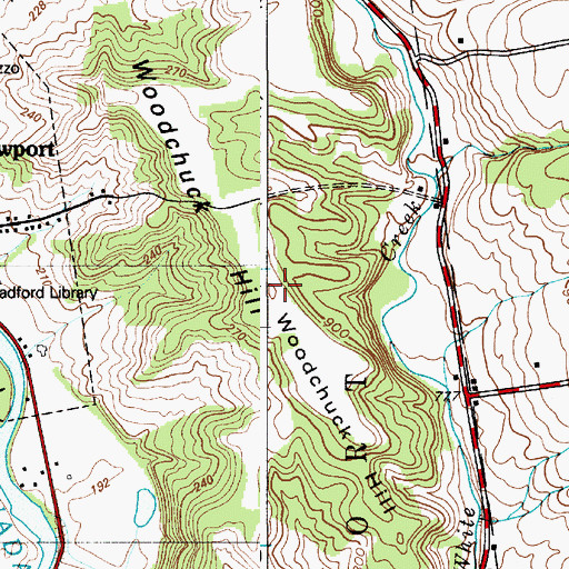 Topographic Map of Woodchuck Hill, NY